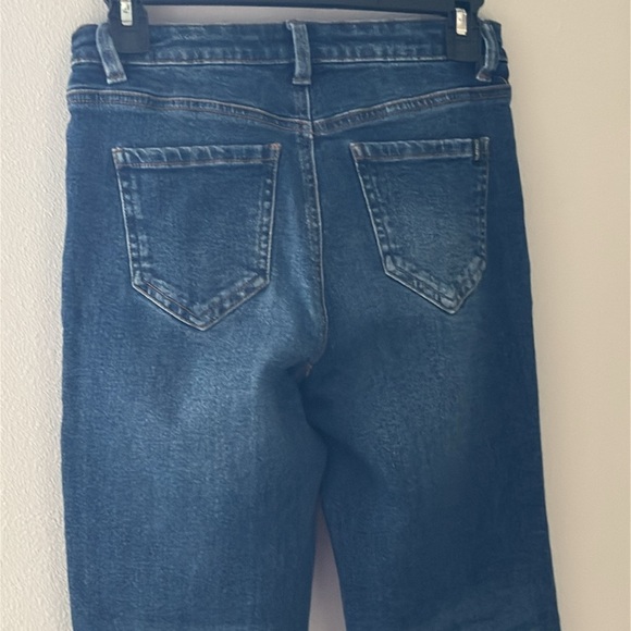 Buffalo Kellie Semi Hi Rise Kick Crop five pocket‎ jeans medium wash Sz 26 - Picture 4 of 6